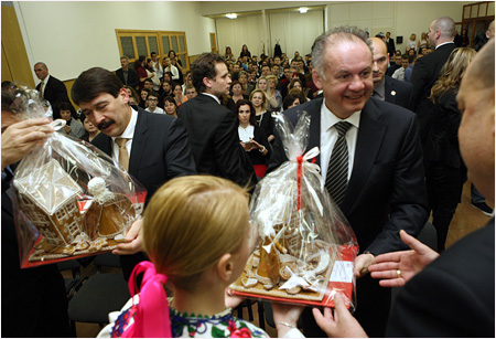 10.12.2014 - Oficilna nvteva maarskho prezidenta Jnosa dera na Slovensku