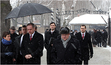 27.1.2015 - 70. vroie oslobodenia koncentranch tborov, Osvienim, Posk republika