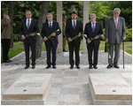 Slovak President Andrej Kiska attends a meeting of heads of states of the Visegrad Group and Germany in Budapest