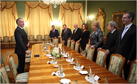 27.10.2014 - Prezident Andrej Kiska prijal slovenskch europoslancov