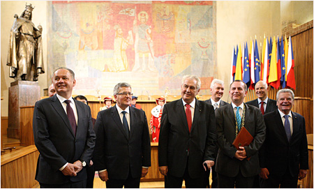 17.11.2014 - Prezident Andrej Kiska si v Prahe uctil vroie Novembra 89