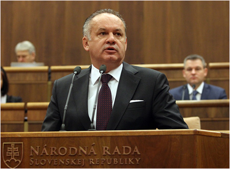 26.11.2014 - Vystpenie prezidenta Andreja Kisku pred poslancami Nrodnej rady