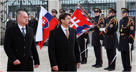 10.12.2014 - Oficilna nvteva maarskho prezidenta Jnosa dera na Slovensku