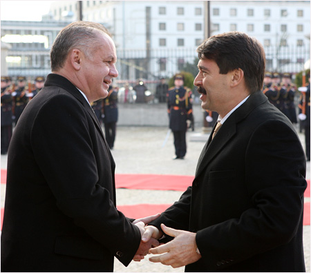 10.12.2014 - Oficilna nvteva maarskho prezidenta Jnosa dera na Slovensku