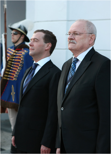 6.4.2010 - Rusk prezident Dmitrij Medvedev na oficilnej nvteve Slovenska