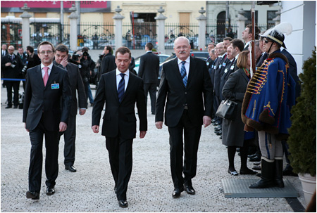 6.4.2010 - Rusk prezident Dmitrij Medvedev na oficilnej nvteve Slovenska