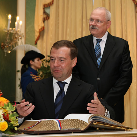 6.4.2010 - Rusk prezident Dmitrij Medvedev na oficilnej nvteve Slovenska