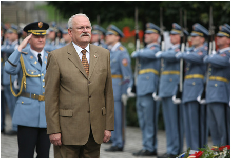 Prezident SR Ivan Gaparovi a pani Silvia Gaparoviov na oficilnej nvteve eskej republiky - 29.6.2009