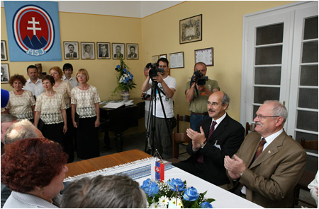 Prezident SR Ivan Gaparovi navtvil krajanov v srbskej Vojvodine - 20.6.2009