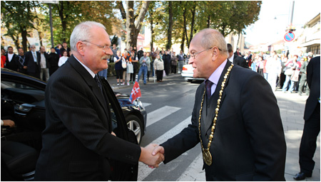 Prezident SR Ivan Gaparovi navtvil Sabinov - 5.10.2009