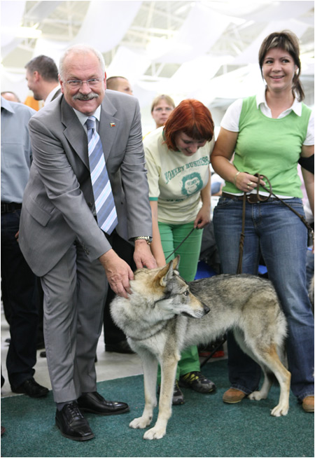 Prezident SR navtvil Svetov vstavu psov 2009 v Inchebe - 8.10.2009