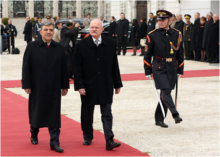 Prezident Tureckej republiky s manelkou na oficilnej nvteve SR - 2.11.2009