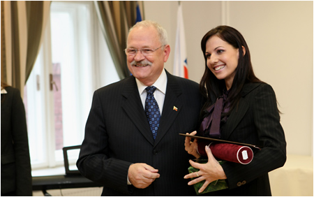 Ivan Gaparovi odovzdal cenu prezidenta tudentskej osobnosti Slovenska - 24.11.2009