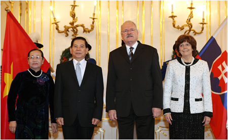 Vietnamsk prezident na oficilnej nvteve Slovenska - 17.12.2009