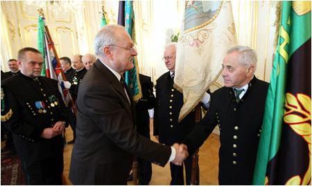 Prezident SR prijal zstupcov banckych spolkov a cechov Slovenska - 20.1.2010