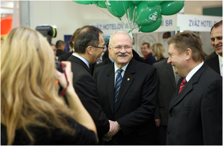 Prezident SR navtvil vetrhy IFT SLOVAKIA TOUR a DANUBIUS GASTRO v Inchebe - 21.1.2010