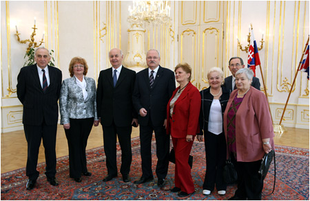 Prezident SR Ivan Gaparovi prijal predstaviteov Jednoty dchodcov na Slovensku - 10.3.2010