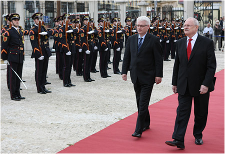 19.5.2010 - Chorvtsky prezident Josipovi na oficilnej nvteve Slovenskej republiky