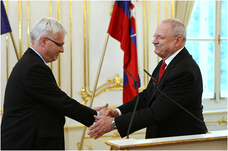 19.5.2010 - Chorvtsky prezident Josipovi na oficilnej nvteve Slovenskej republiky