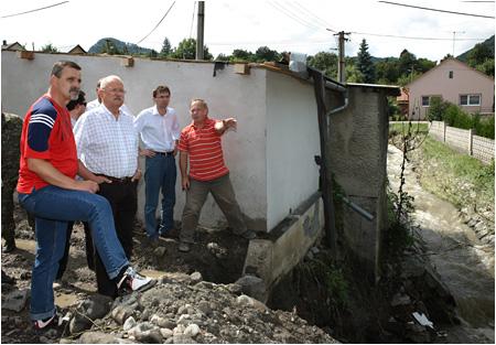 17.8.2010 - Prezident SR Ivan Gaparovi navtvil oblasti postihnut povodami