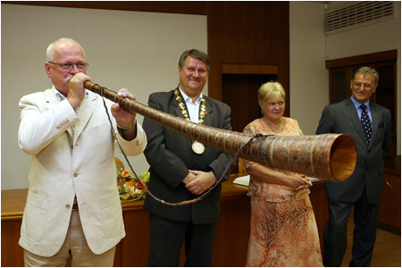 15.8.2010 - Prezident Ivan Gaparovi sa zastnil Beskydskch slvnost v Turzovke