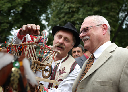 27.8.2010 - Prezident SR Ivan Gaparovi pokraoval v nvteve Vchodnho Slovenska