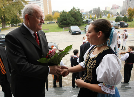 19.10.2010 - Ivan Gaparovi na oslavch 70. vroia zaloenia Ekonomickej univerzity v Bratislave