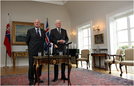 Prezident SR Ivan Gaparovi na oficilnej nvteve Islandu