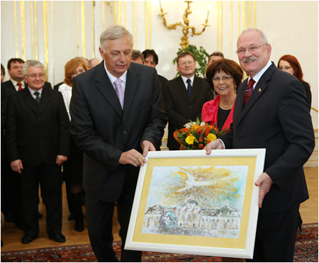 12.1.2011 - Prezident SR Ivan Gaparovi prijal predstaviteov Zdruenia miest a obc Slovenska