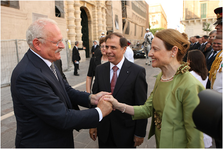 6.9.2011 - Prezident SR s manelkou na oficilnej nvteve Malty