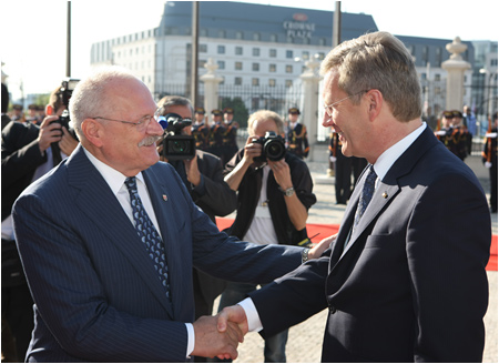 27.9.2011 - Nemeck prezident Christian Wulff na nvteve Slovenska, Bratislava