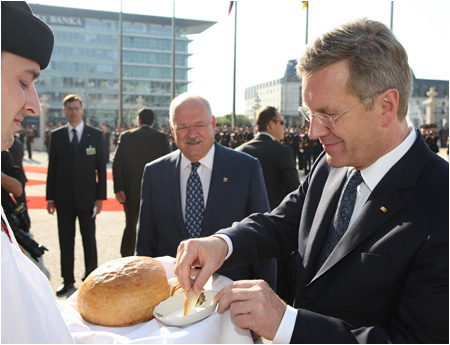 27.9.2011 - Nemeck prezident Christian Wulff na nvteve Slovenska, Bratislava