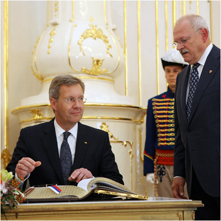 27.9.2011 - Nemeck prezident Christian Wulff na nvteve Slovenska, Bratislava