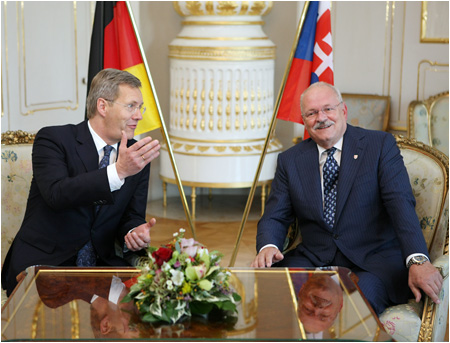 27.9.2011 - Nemeck prezident Christian Wulff na nvteve Slovenska, Bratislava