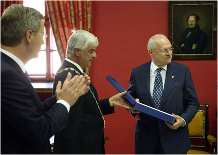 27.9.2011 - Nemeck prezident Christian Wulff na nvteve Slovenska, Kemarok