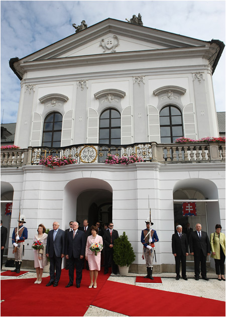 27.6.2011 - Oficilna nvteva prezidenta eskej republiky s manelkou na Slovensku