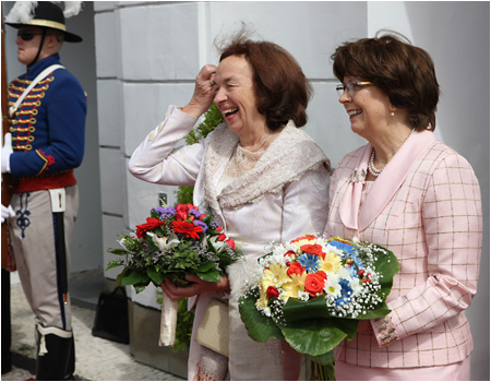 27.6.2011 - Oficilna nvteva prezidenta eskej republiky s manelkou na Slovensku