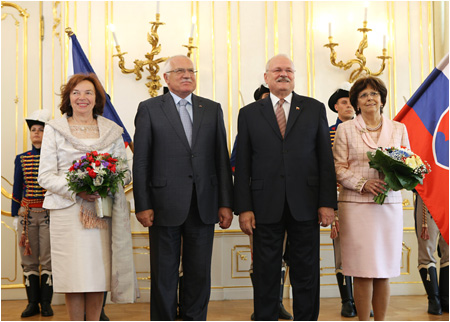 27.6.2011 - Oficilna nvteva prezidenta eskej republiky s manelkou na Slovensku