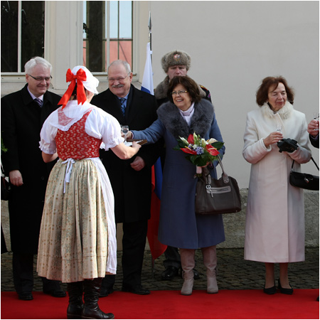 18.2.2012 - Stretnutie prezidentov v eskch Lnoch