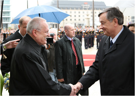 12.4.2012 - Slovinsk prezident na oficilnej nvteve Slovenskej republiky