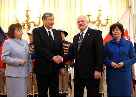 12.4.2012 - Slovinsk prezident na oficilnej nvteve Slovenskej republiky