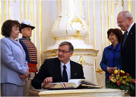 12.4.2012 - Slovinsk prezident na oficilnej nvteve Slovenskej republiky