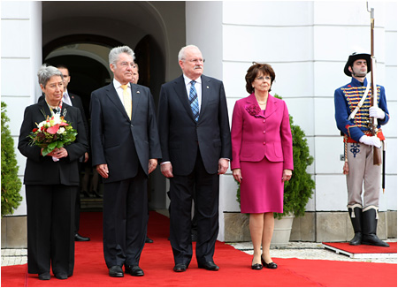 5.6.2012 - Oficilna nvteva prezidenta Rakskej republiky J. E. Heinza Fischera s manelkou v SR