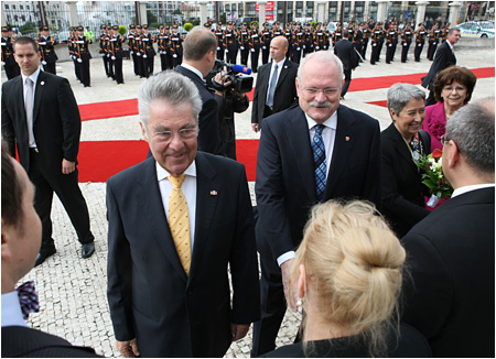 5.6.2012 - Oficilna nvteva prezidenta Rakskej republiky J. E. Heinza Fischera s manelkou v SR