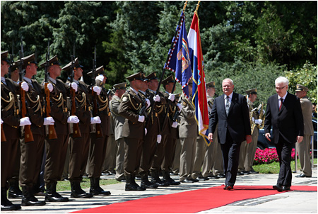 11.7.2012 - Slvnostn privtac ceremonil - Zhreb, Chorvtsko