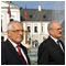 President Ivan Gaparovi with President of the Czech Republic Vclav Klaus, the Presidential Palace, Bratislava, 7 October 2004 [new window]