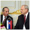 President Ivan Gaparovi with Cyprian President Tassos Papadopoulos, the Presidential Palace, Bratislava, 29 November 2004 [new window]