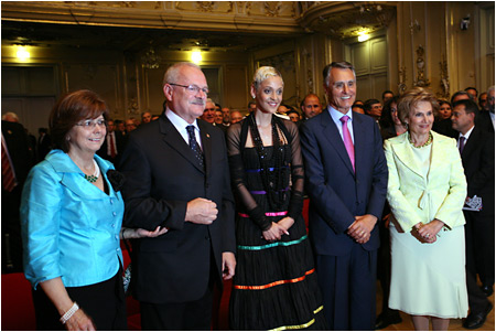 Prezident Portugalskej republiky Anbal Antnio Cavaco Silva s manelkou na oficilnej nvteve Slovenska - 4.9.2008