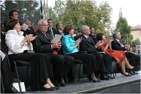 V Pieanoch sa zaal Summit prezidentov krajn Vyehradskej tvorky - 12.9.2008