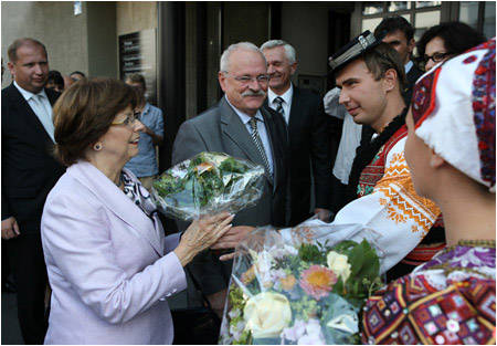Prezident Ivan Gaparovi s manelkou na oficilnej nvteve vajiarska